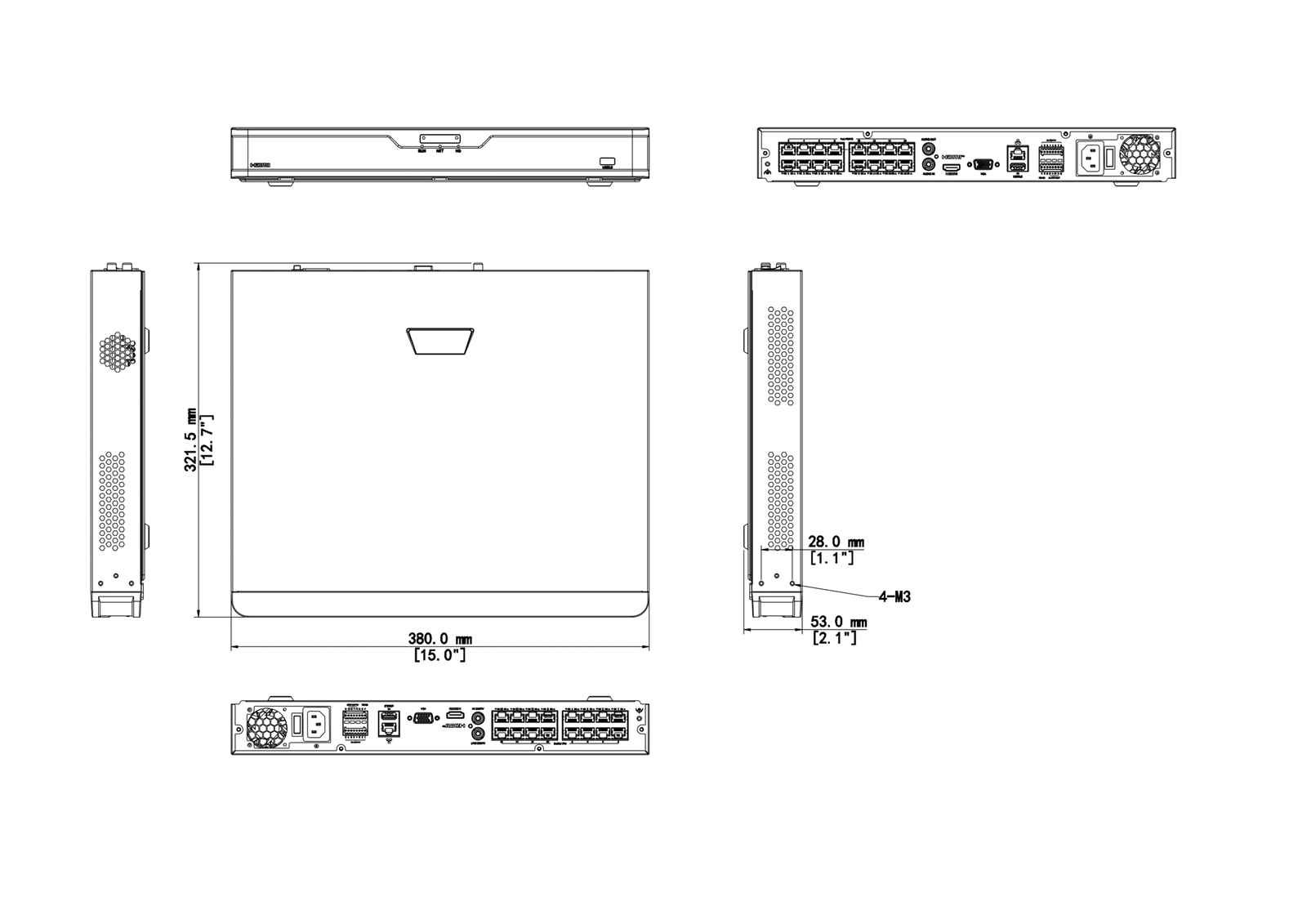 UNV NVR302-16B-P16-IQ - Image 4